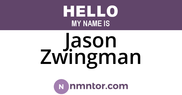 Jason Zwingman