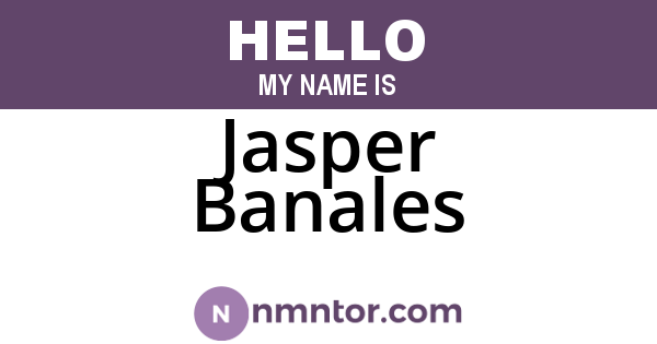 Jasper Banales