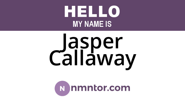 Jasper Callaway