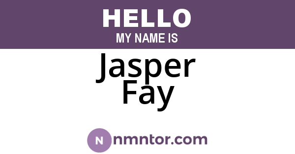 Jasper Fay