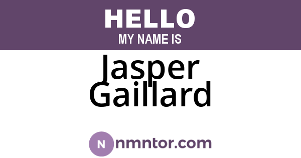 Jasper Gaillard