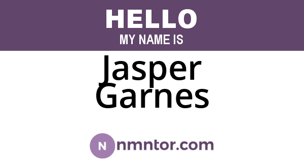 Jasper Garnes