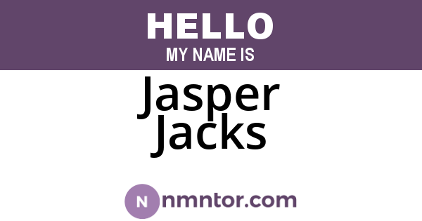 Jasper Jacks