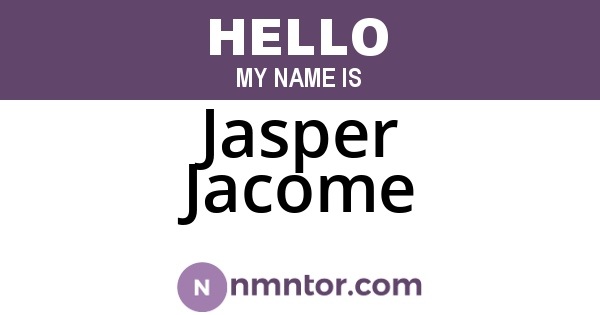 Jasper Jacome