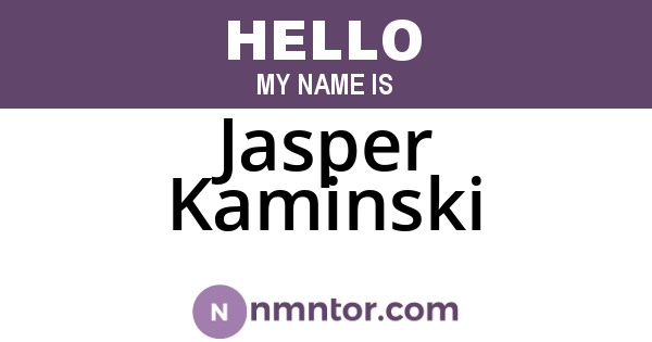Jasper Kaminski