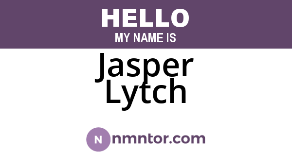 Jasper Lytch