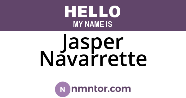 Jasper Navarrette