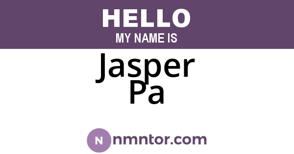 Jasper Pa