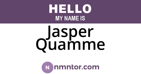 Jasper Quamme