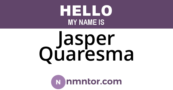 Jasper Quaresma
