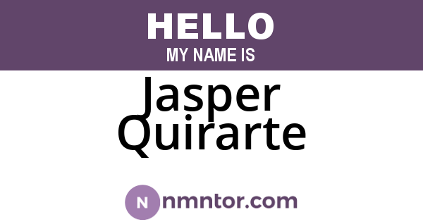 Jasper Quirarte