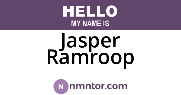 Jasper Ramroop