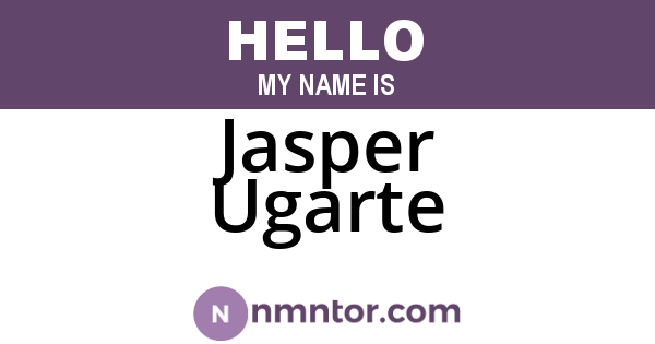 Jasper Ugarte