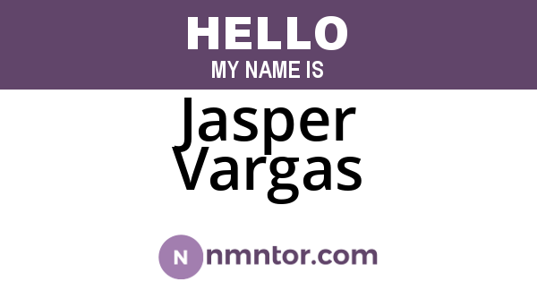 Jasper Vargas