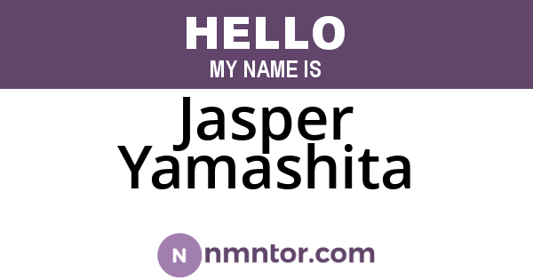 Jasper Yamashita