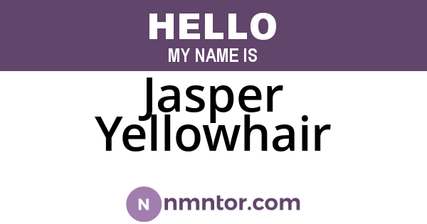 Jasper Yellowhair