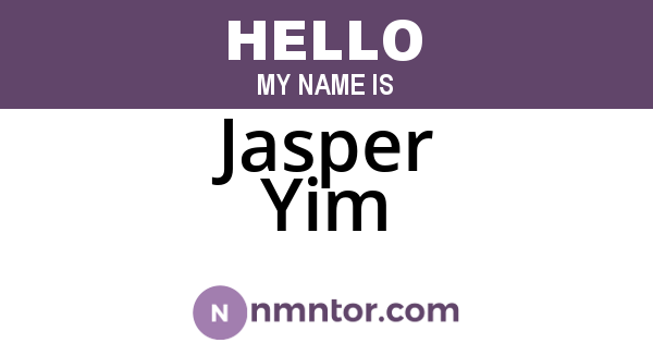 Jasper Yim