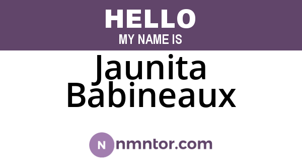Jaunita Babineaux