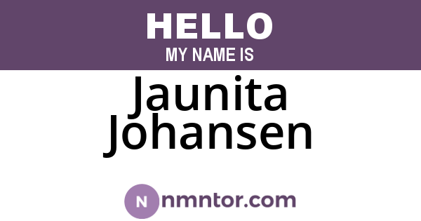 Jaunita Johansen