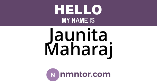 Jaunita Maharaj