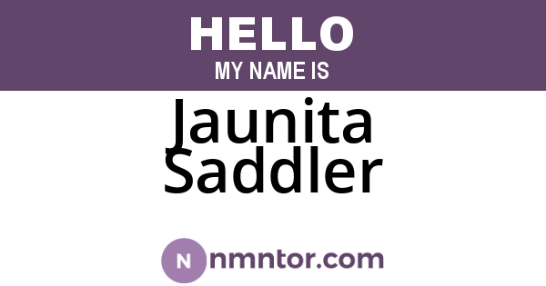 Jaunita Saddler