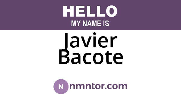 Javier Bacote