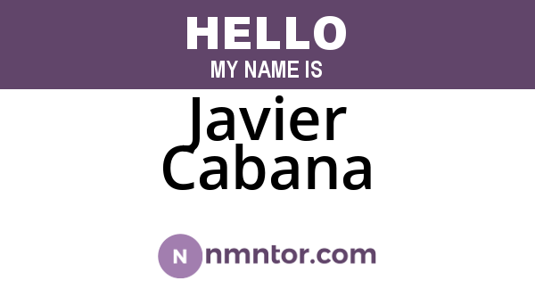 Javier Cabana