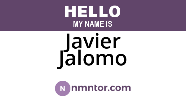 Javier Jalomo