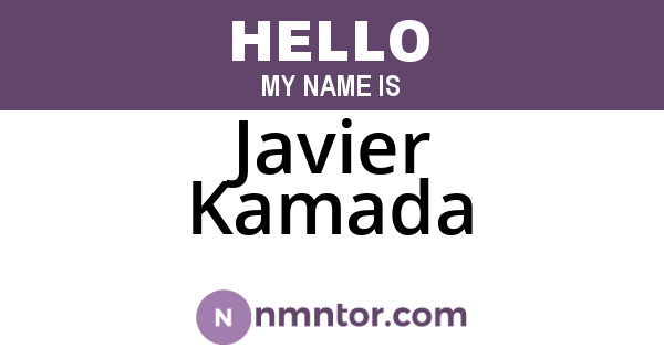 Javier Kamada