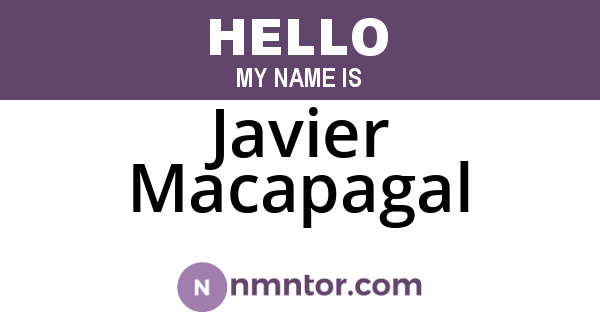 Javier Macapagal