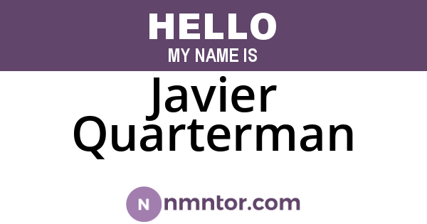 Javier Quarterman