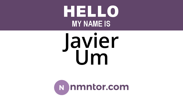 Javier Um