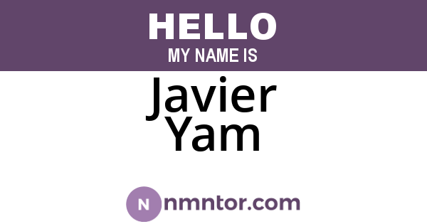 Javier Yam