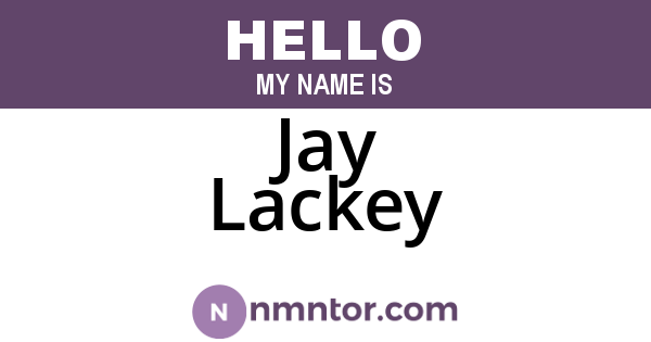 Jay Lackey