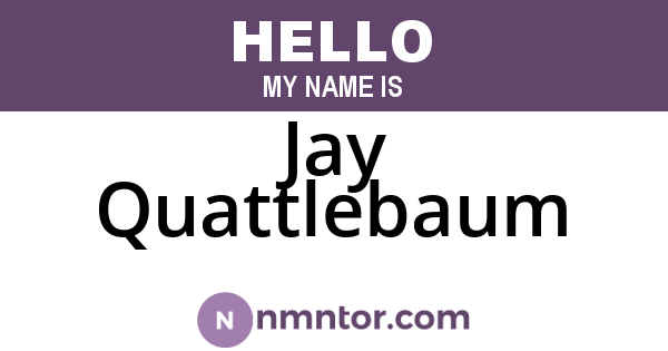 Jay Quattlebaum