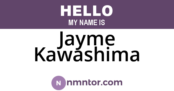 Jayme Kawashima