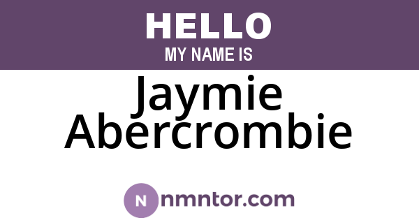 Jaymie Abercrombie