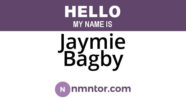 Jaymie Bagby