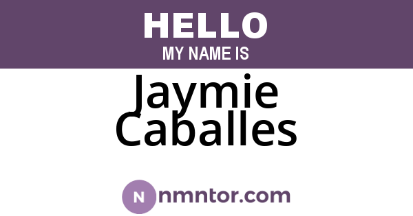 Jaymie Caballes