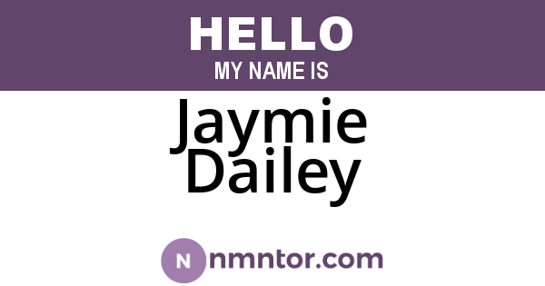 Jaymie Dailey