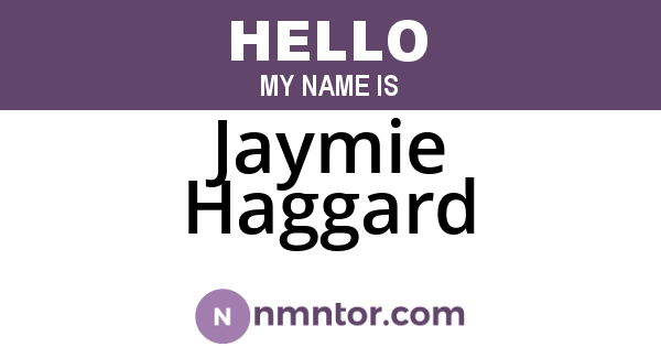 Jaymie Haggard