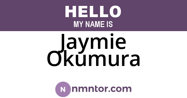 Jaymie Okumura