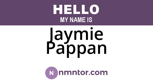 Jaymie Pappan