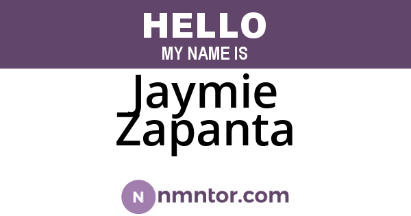 Jaymie Zapanta