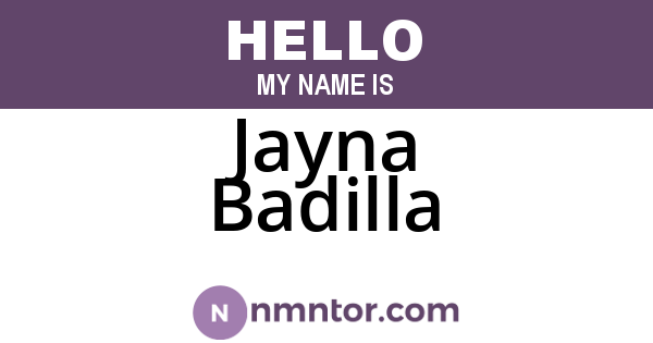 Jayna Badilla