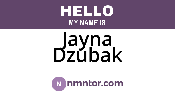 Jayna Dzubak