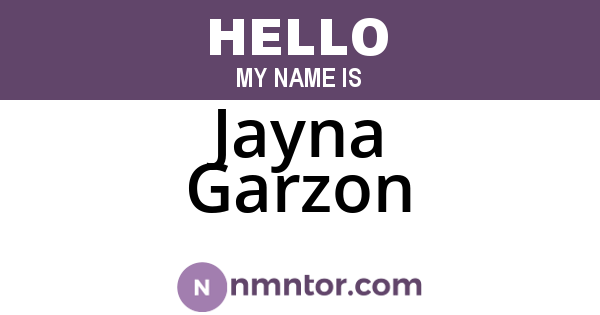 Jayna Garzon