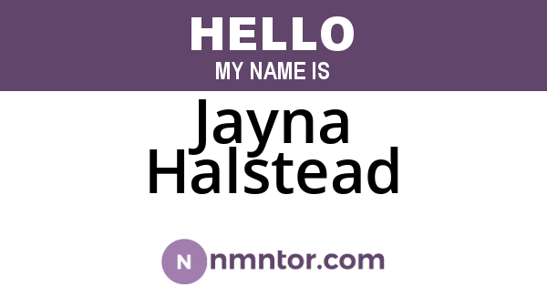Jayna Halstead