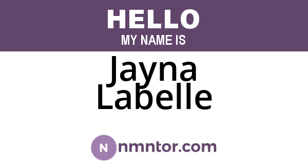 Jayna Labelle