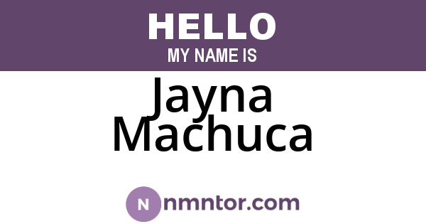 Jayna Machuca